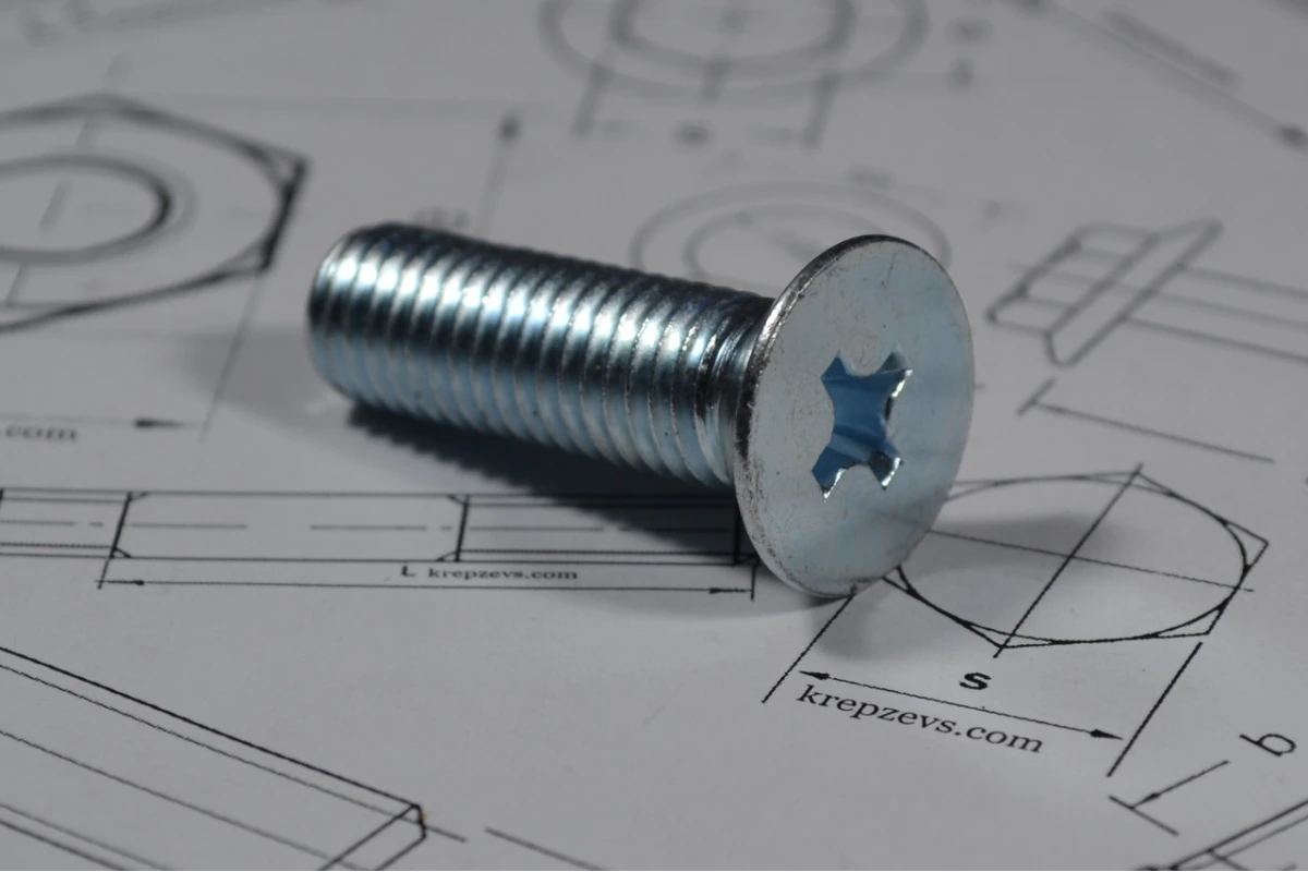 Гвинт DIN 965, ГОСТ 17475-80 із потайною голівкою М5