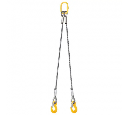 Cтроп канатний двогілковий KrepZevs 2СК 2.5 тонни, 4 метри