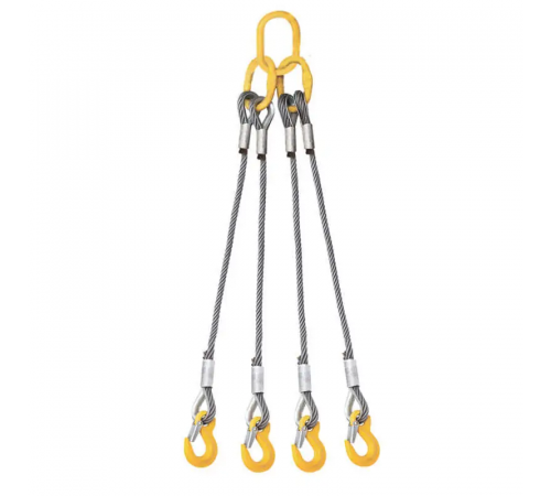 Cтроп канатний чотирьохгілковий (павук) KrepZevs 4СК 25 тонн, 9.5 метрів