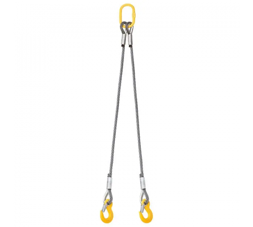 Cтроп канатний двогілковий KrepZevs 2СК 6.3 тонни, 2.5 метрів