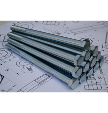 Болт М24 DIN 931 класс прочности 8.8