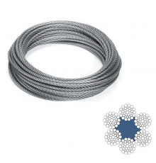 Канат (трос) стальной ГОСТ 7668-80 16.5 мм (цена указана за 1 метр)