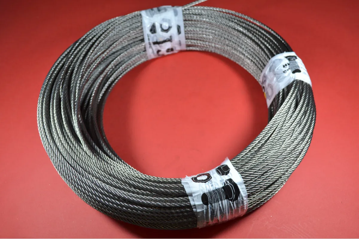 Трос Ф3, плетіння 7х7 (м'який) нержавіючий