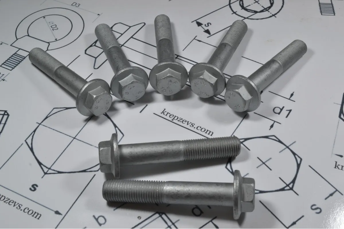 Болти із фланцем М5 DIN 6921, ОСТ 37.001.193-83