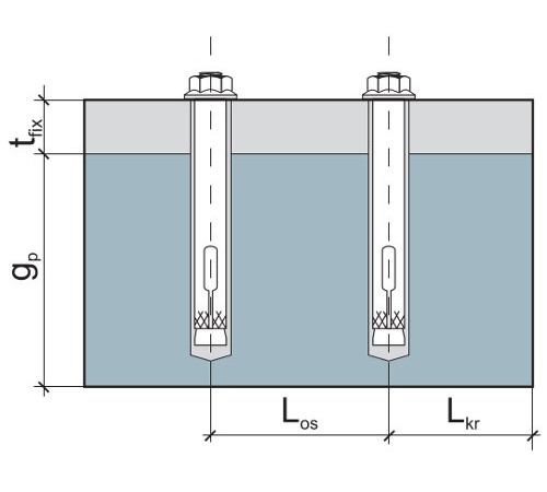 Анкер однорозпірний з гайкою М6/8*45 Анкер однорозпірний з гайкою М6/8*45