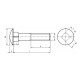 Болт М5 DIN 603 нержавіючий