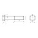 Болт з фланцем М5 DIN 6921 клас міцності 10.9