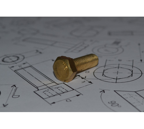Болти М10 ГОСТ 7805-70, ГОСТ 7798-70, DIN 931, DIN 933 з латуні