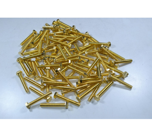 Болти М10 ГОСТ 7805-70, ГОСТ 7798-70, DIN 931, DIN 933 з латуні