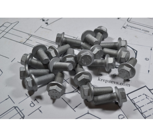 Болти із фланцем М8 DIN 6921, ОСТ 37.001.193-83