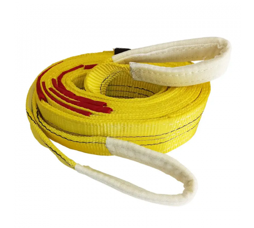 Буксирувальний ремінь KrepZevs 15 т, 7.5 м (петля-петля) з мішечком для зберігання