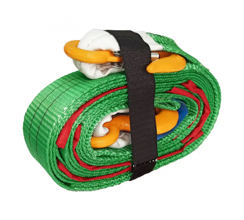 Буксирувальний ремінь KrepZevs 3.5 т, 7 м (гак-гак) з мішечком для зберігання