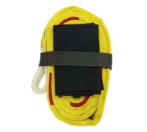 Буксирувальний ремінь KrepZevs 30 т, 5 м (петля-петля) з мішечком для зберігання