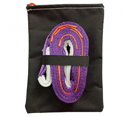 Буксирувальний ремінь KrepZevs 5 т, 7 м (петля-петля) з мішечком для зберігання