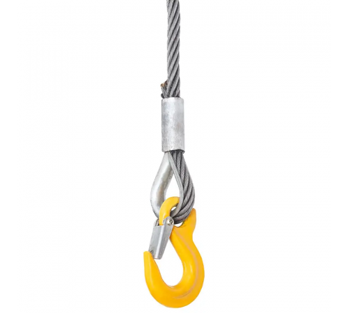 Буксировочный трос из стального каната KrepZevs 4 т, 6.5 м (крюк-петля)