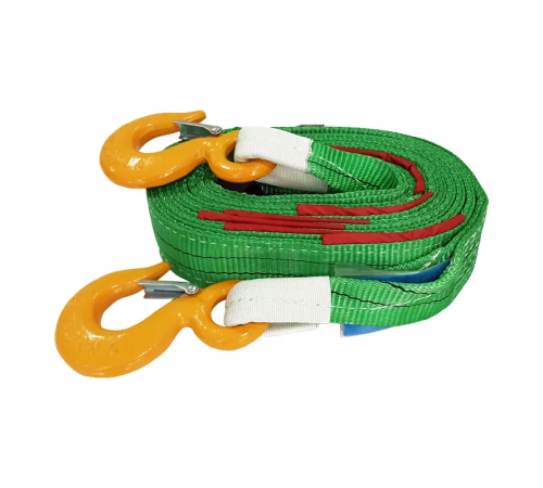 Буксирувальний ремінь KrepZevs 10 т, 6.5 м (гак-гак) з мішечком для зберігання