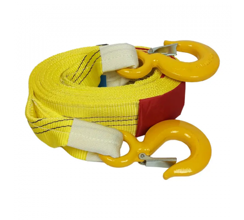 Буксировочный ремень KrepZevs 15 т, 6.5 м (крюк-крюк) с мешочком для хранения