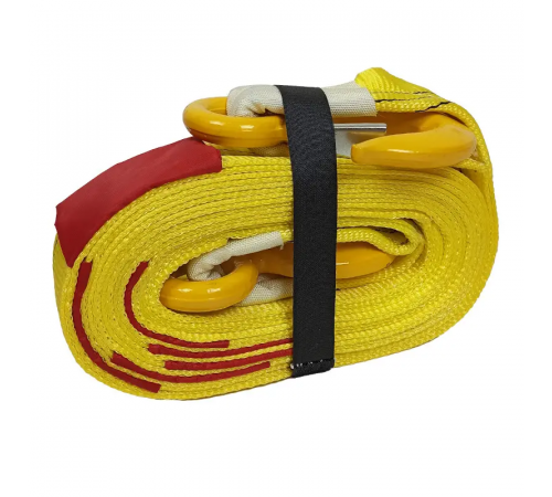 Буксирувальний ремінь KrepZevs 15 т, 7 м (гак-гак) з мішечком для зберігання