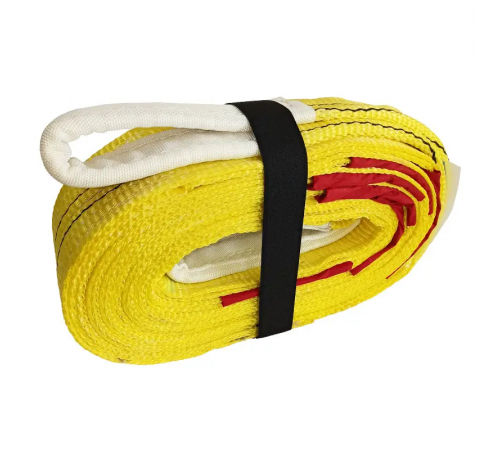 Буксирувальний ремінь KrepZevs 15 т, 8 м (петля-петля) з мішечком для зберігання