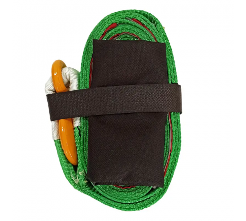 Буксирувальний ремінь KrepZevs 3.5 т, 5.5 м (гак-гак) з мішечком для зберігання