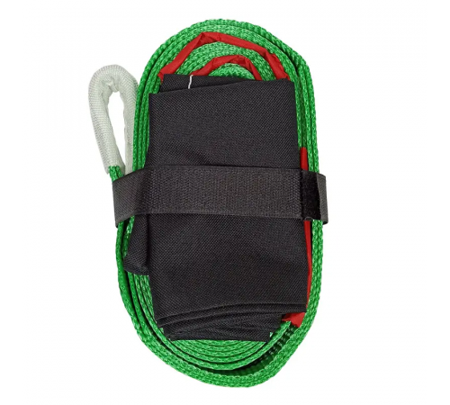 Буксировочный ремень KrepZevs 3.5 т, 6.5 м (петля-петля) с мешочком для хранения