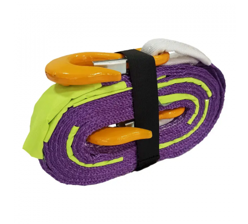 Буксирувальний ремінь KrepZevs 5 т, 6.5 м (гак-гак) з мішечком для зберігання