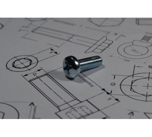 Гвинт DIN 7985 ГОСТ 17473-80 М3 із напівкруглою голівкою