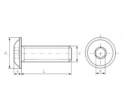 Винт М12 ISO 7380 с фланцем прочностью 10.9