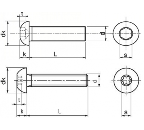 Гвинти ISO 7380 М10
