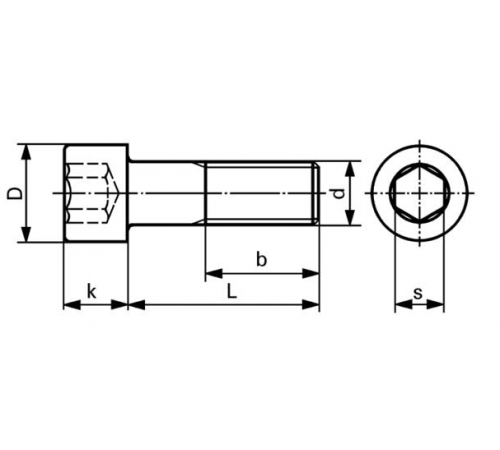 Гвинти із внутрішнім шестигранником DIN 912, ГОСТ 11738-84 М30 клас міцності 12.9 Гвинти із внутрішнім шестигранником DIN 912, ГОСТ 11738-84 М30 клас міцності 12.9