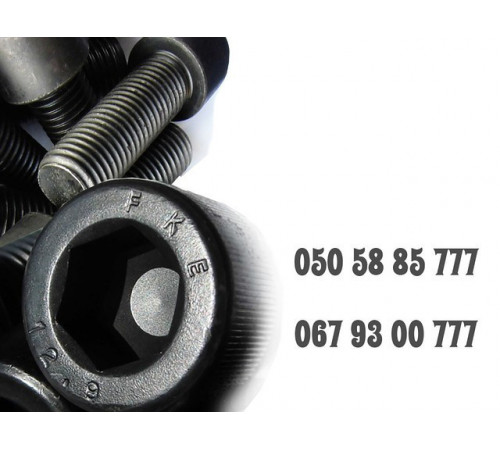 Винты с внутренним шестигранником DIN 912, ГОСТ 11738-84 М33 класс прочности 12.9