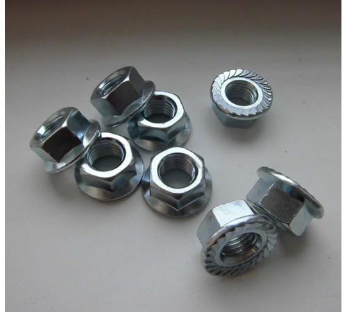 Гайка М10 DIN 6923 класу міцності 10.0