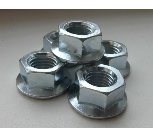 Гайка М10 DIN 6923 класу міцності 10.0