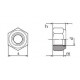 Гайка М12 DIN 985 клас міцності 10.0