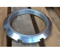 Гайка М14 кругла шліцева ГОСТ 11871-88, DIN 981