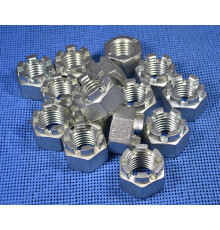 Гайка М33 ГОСТ 5918-73, DIN 935 корончатая, прорезная