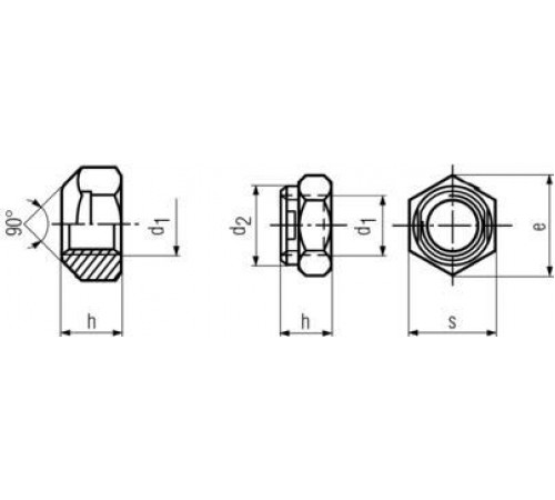 Гайка М36 DIN 980 класу міцності 8.0