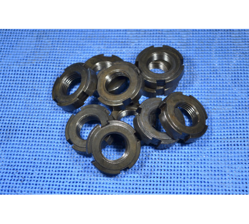 Гайка М39 кругла шліцева ГОСТ 11871-88, DIN 981