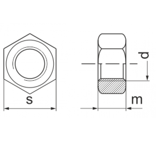 Гайка М42 дрібне різьблення ГОСТ 5915-70