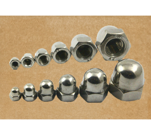 Гайка ковпачкова DIN 1587, ГОСТ 11860-85 М27 нержавіюча