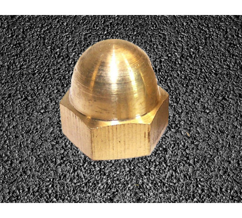 Гайка колпачковая М18 латунная ГОСТ 11860-85, DIN 1587