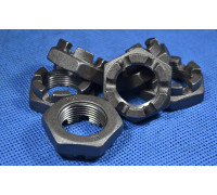 Гайка низька М48 ГОСТ 5919, DIN 937 корончата, прорізна