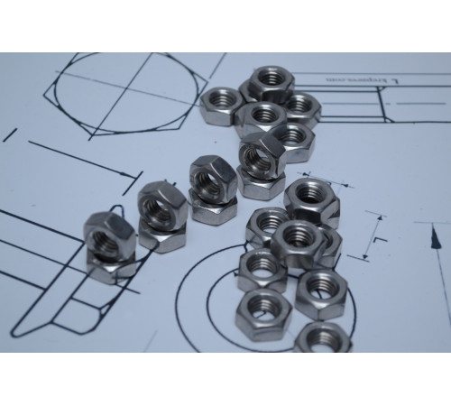 Гайка шестигранна М12 ГОСТ 5915-70 зі сталі А4
