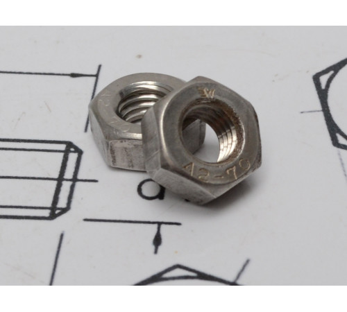 Гайка шестигранна М4 DIN 934 зі сталі А2