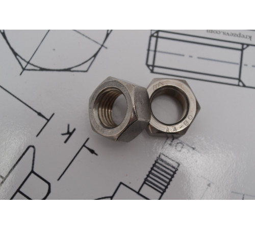 Гайка шестигранна М6 DIN 934 зі сталі А4