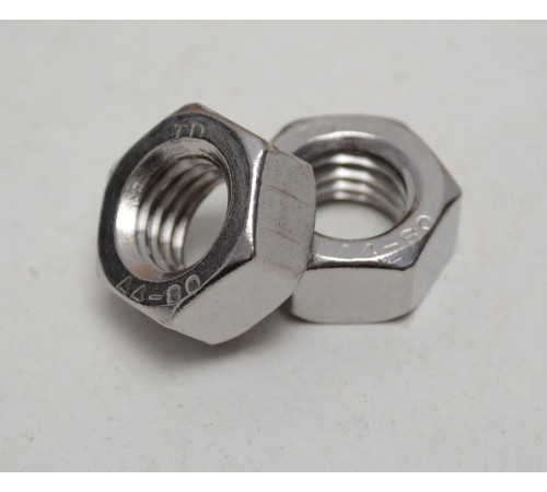 Гайка шестигранна М7 DIN 934 зі сталі А4 Гайка шестигранна М7 DIN 934 зі сталі А4