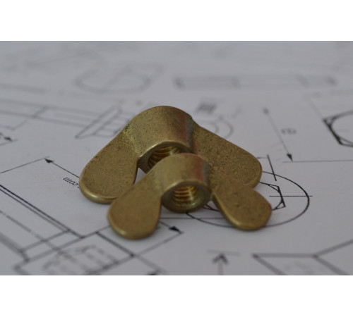 Гайки барашковые М12 DIN 315 (латунь)