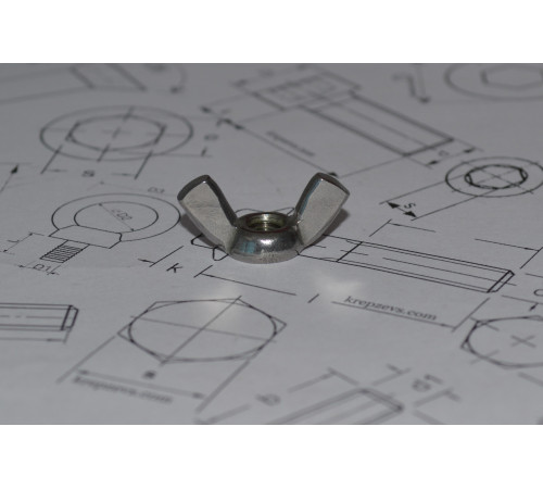 Гайки барашкові М6 DIN 315 А2