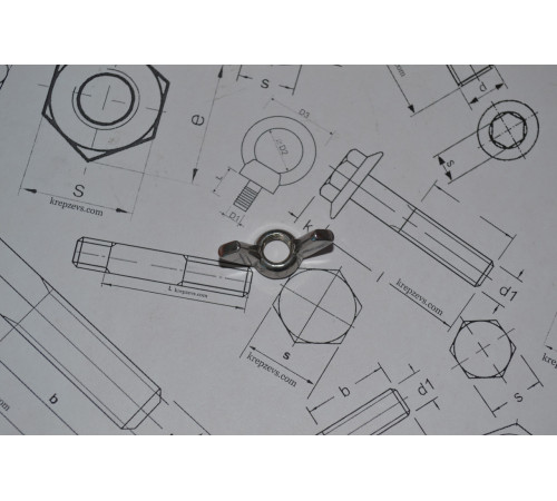 Гайки барашкові М8 DIN 315 А4