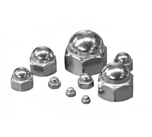 Гайки колпачковые М10 DIN 1587 из стали А4